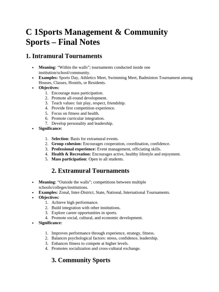 Pe Revision Notes For Half Yearly | PDF | Force | Skeletal Muscle