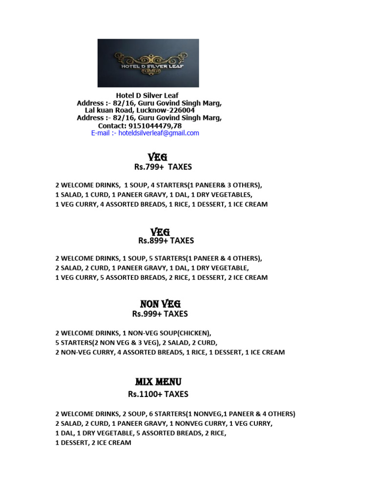 Menu Cover | PDF