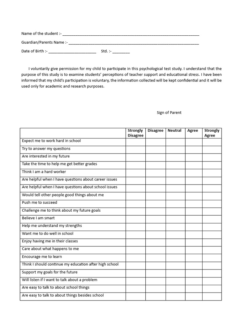 Aditya Questionnaire | PDF | Behavioural Sciences | Psychology