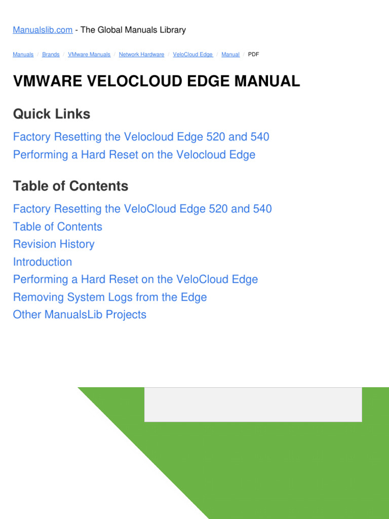 VMware VeloCloud Edge Manual | PDF | Booting | Local Area Network