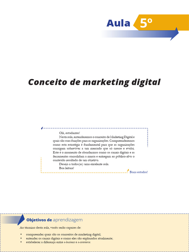 Aula 5 | PDF | Marketing | E-commerce