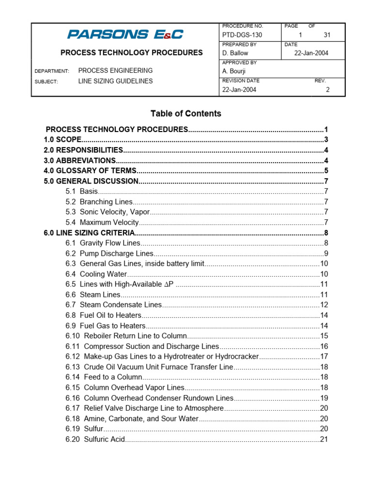 Worley Line-Sizing-Guidelines | PDF | Pump | Pressure