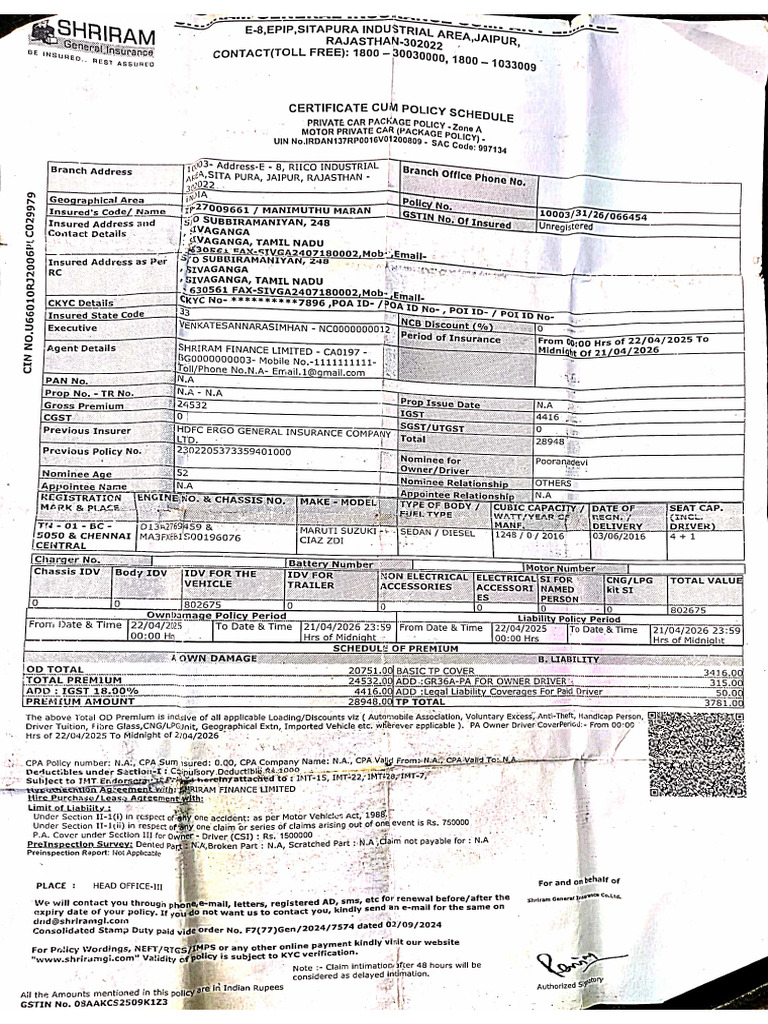Car Insurance | PDF