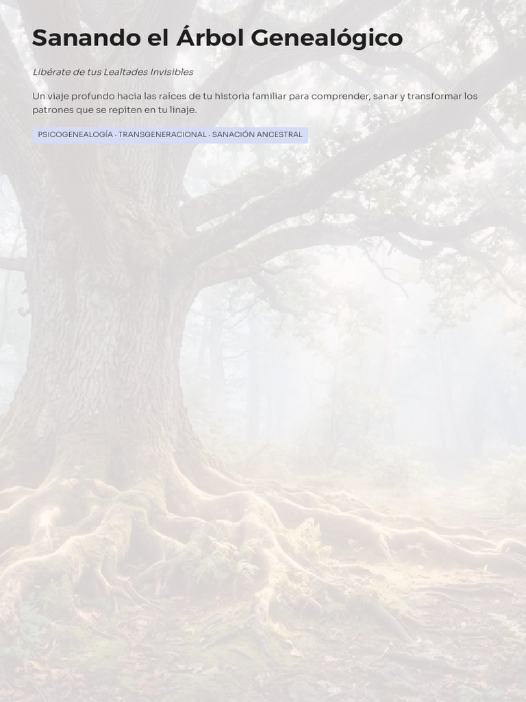 Sanando El Arbol Genealogico | PDF