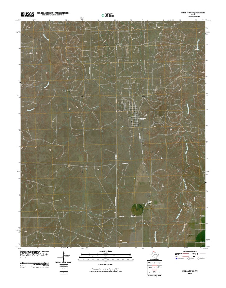 Topographic Map of Skellytown PDF