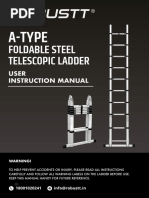 A Frame Ladder Setup and Safety Guide | PDF