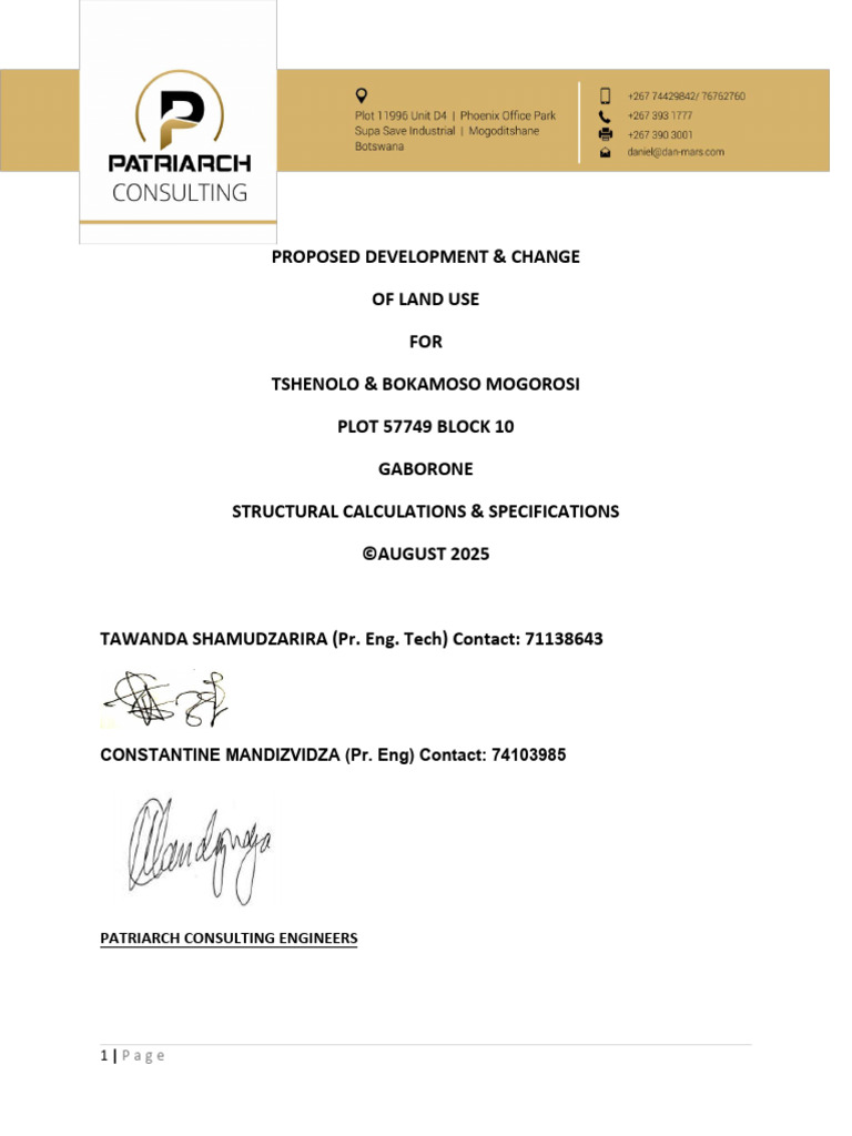 1 - Structural Specifications Blok 10 KB | PDF | Concrete | Masonry