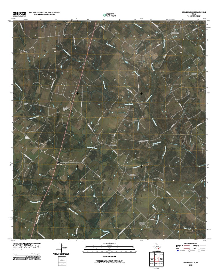 Meyersville, TX 7.5-Minute Map | PDF | United States Geological Survey ...