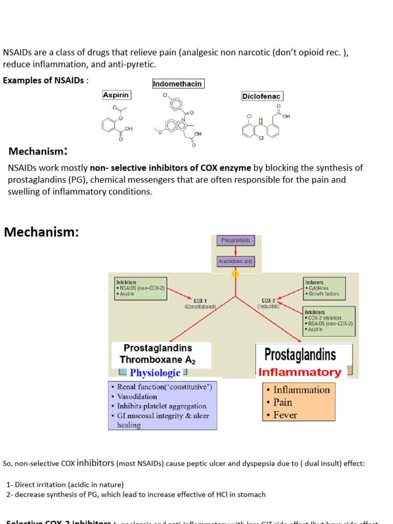 Non Steroidal Anti Inflammatory Drugs | PDF