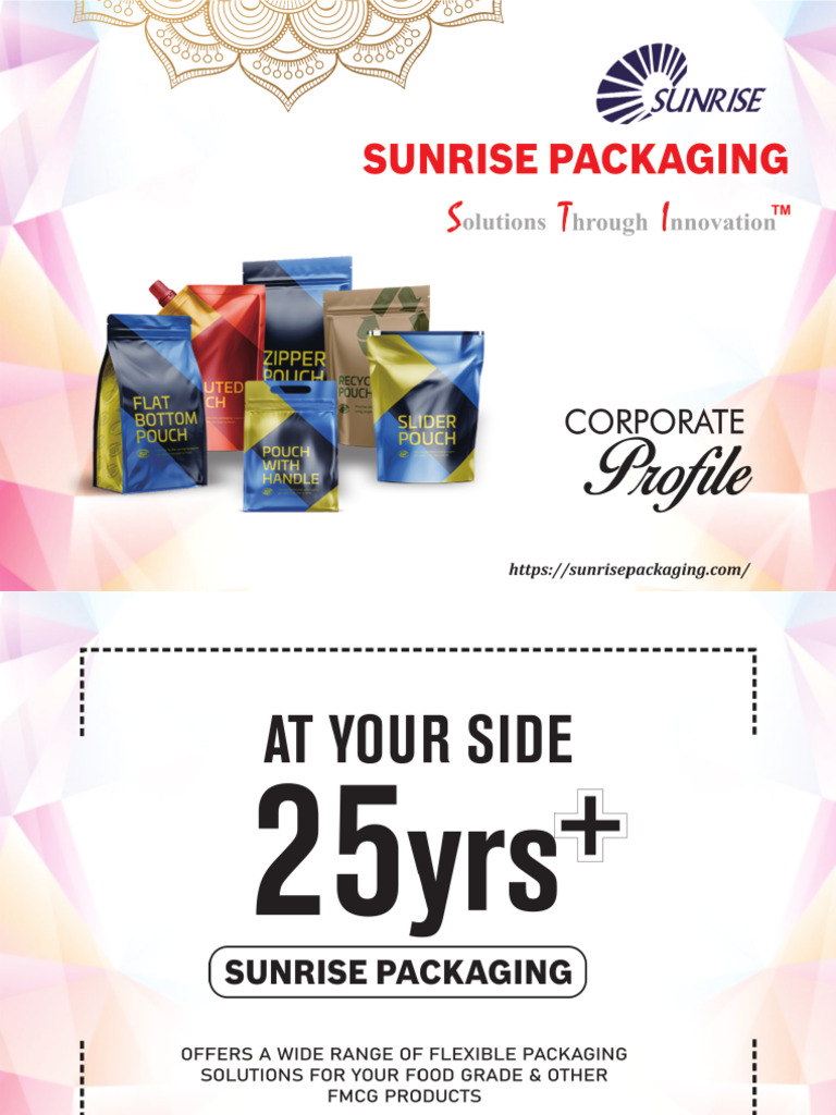 Sunrise Packaging Brochure | PDF