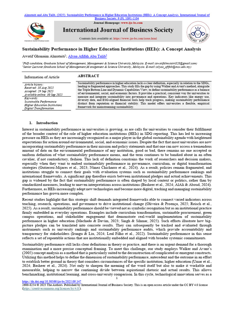 Sustainable Campus Operations 2025 | PDF | Sustainability | Governance