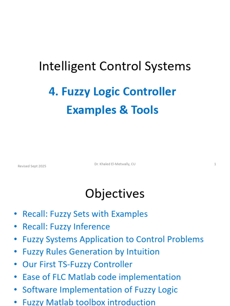 4-Ug Fuzzy Logic Controller Examples & Tools | PDF | Fuzzy Logic ...