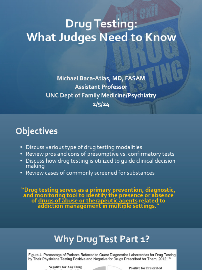 Drug Testing - Presentation | PDF | Drug Test | Cannabis (Drug)