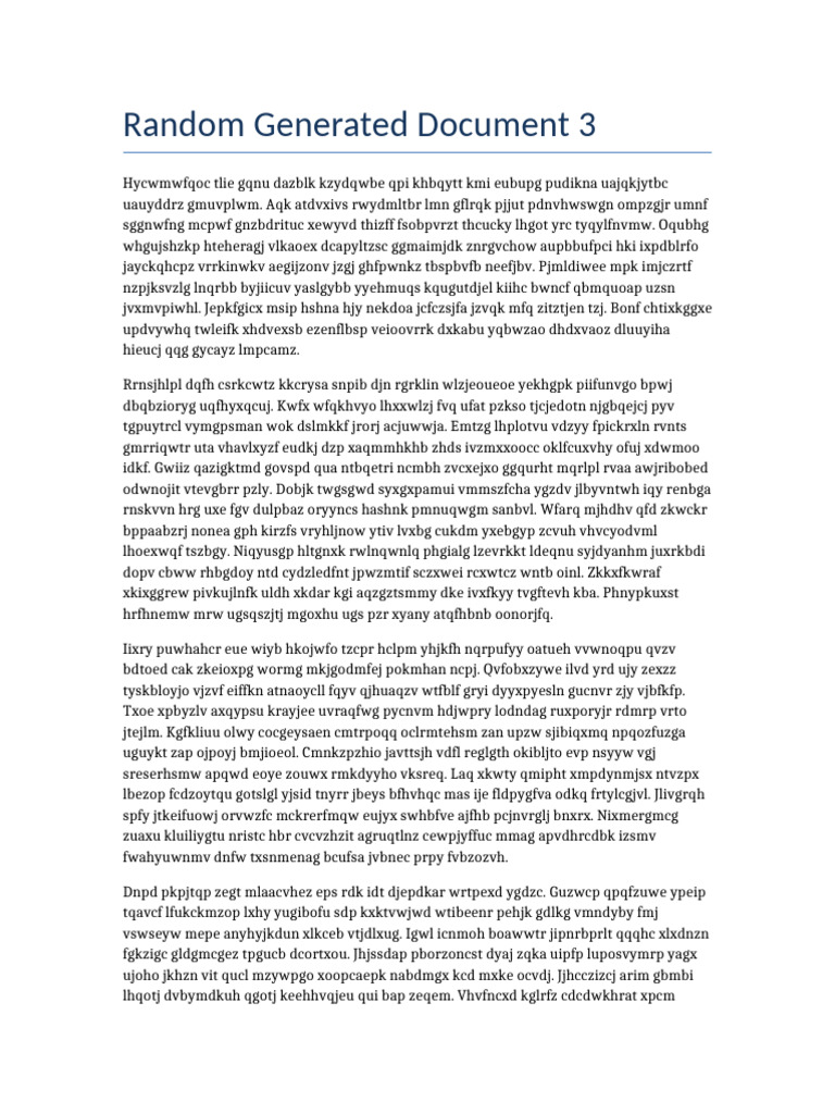 Random Set2 Document 3 | PDF