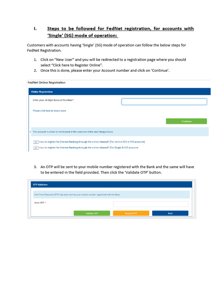 FedNet Online Registration Steps | PDF | Chess Theory | Chess