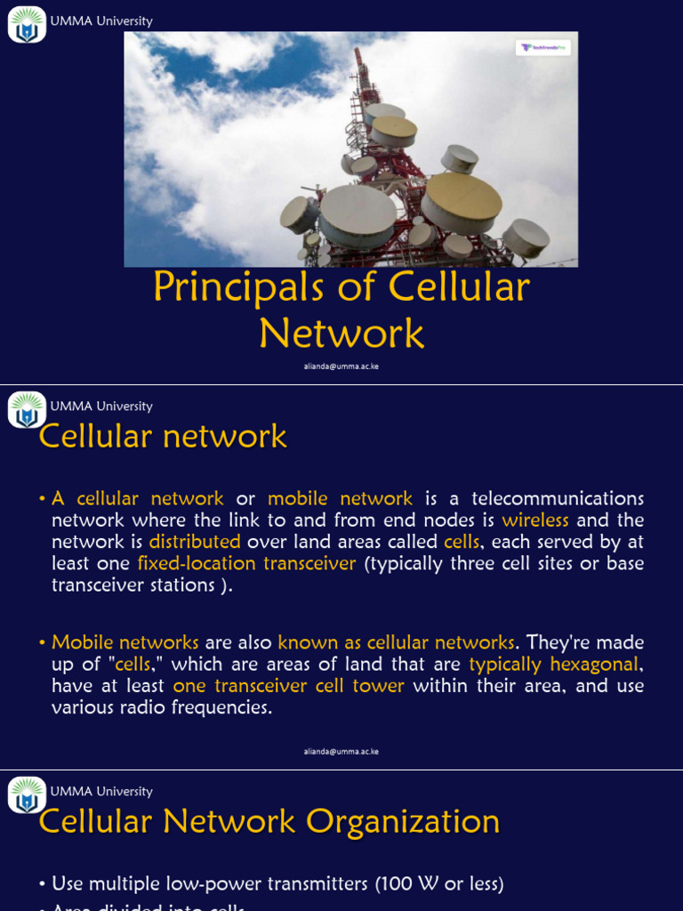 Principals of Cellular Network | PDF | Cellular Network | Radio Propagation