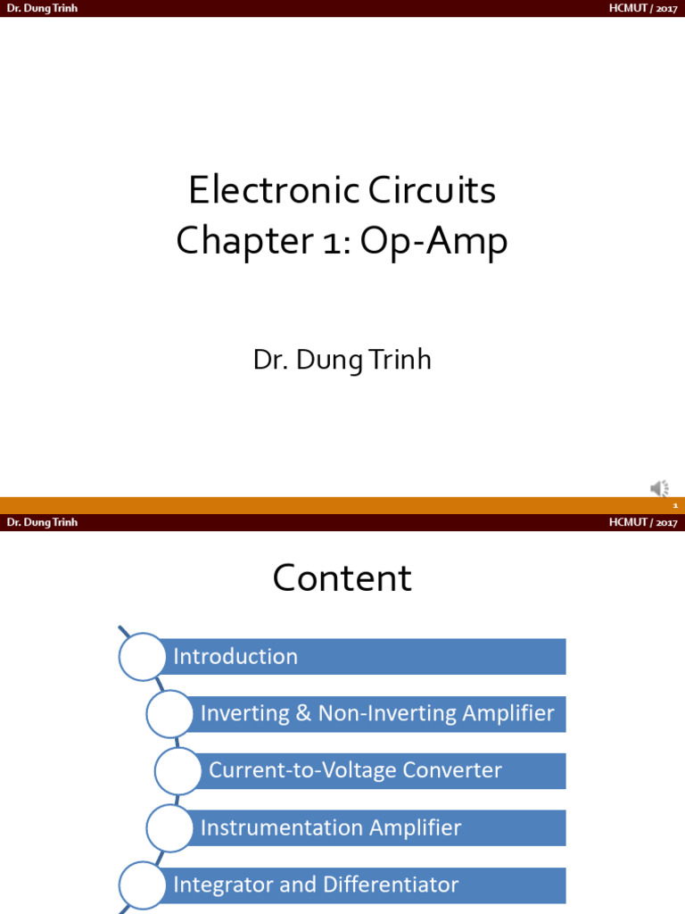 Chapter 1 | PDF | Operational Amplifier | Amplifier