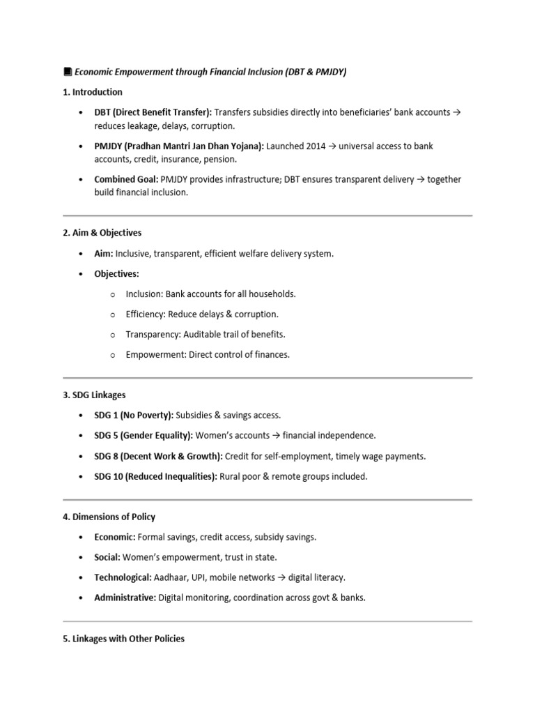? Economic Empowerment Through Financial Inclusion | PDF | Financial ...