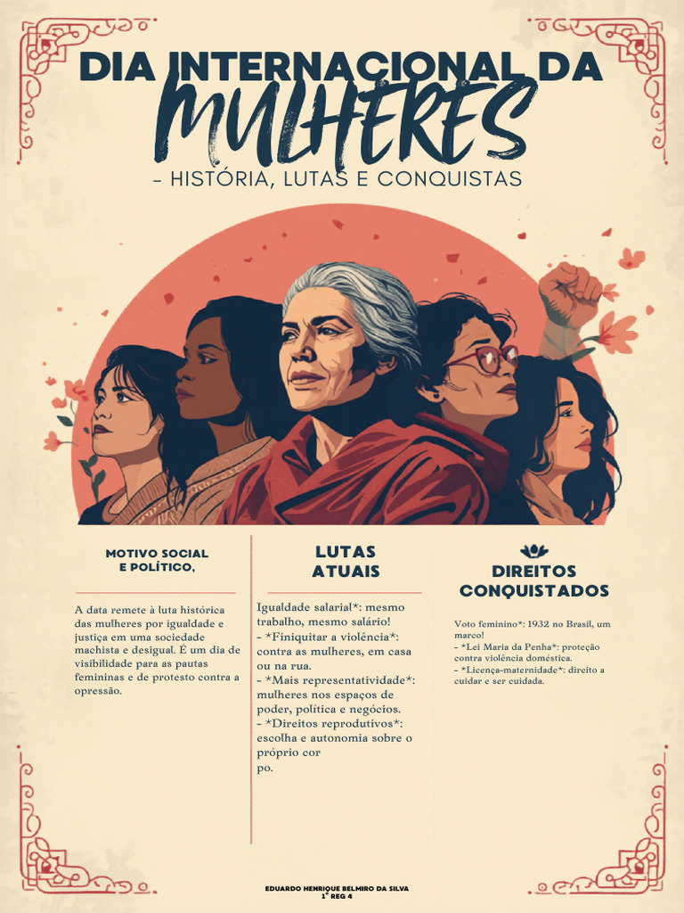 A Data Remete À Luta Histórica Das Mulheres Por Igualdade e Justiça em ...