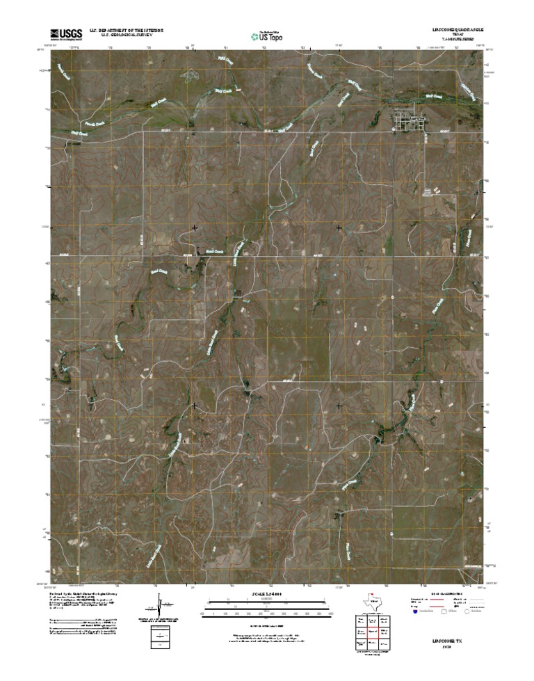 Lipscomb TX 7.5-Minute Map Overview | PDF
