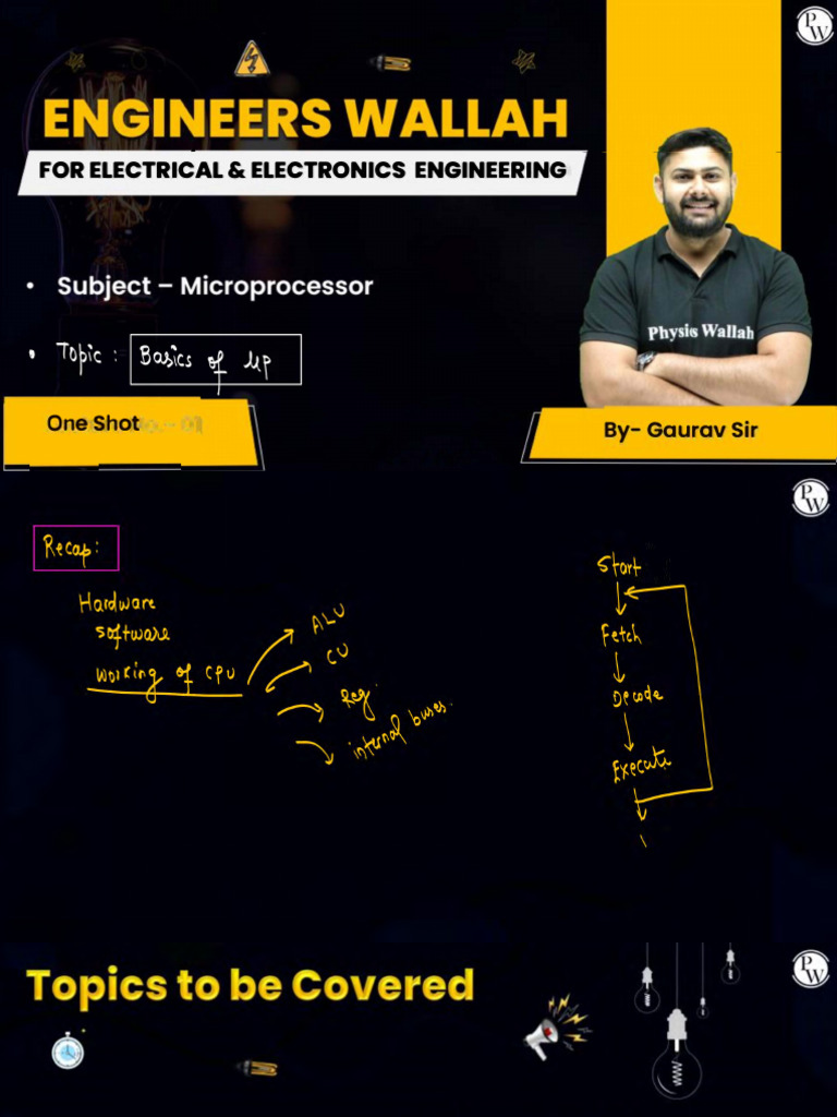 Basics of Microprocessor | PDF