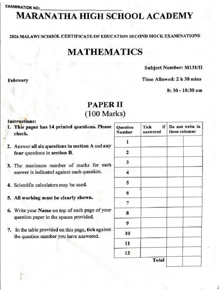 Lik E'd Mathematics Tips | PDF