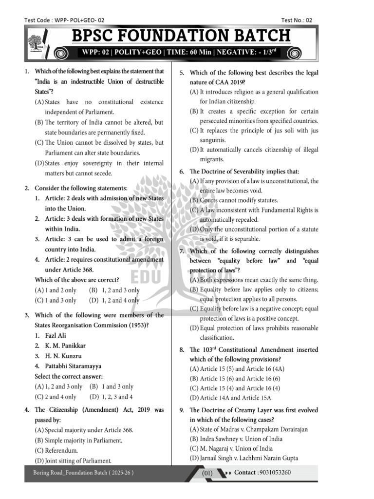 BR Pol+Geo WPP 2 Test Final | PDF | Coal | Anthracite