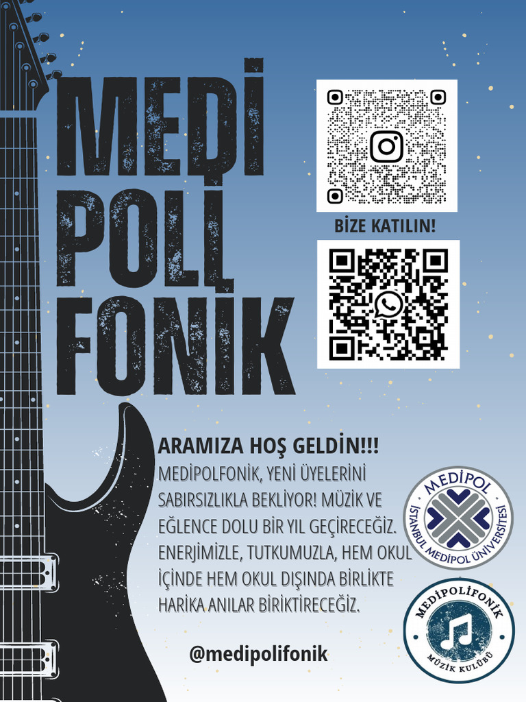 Mavi Neon Eğlenceli Basit Rock Müzik Partisi Dikey Afiş PDF | PDF