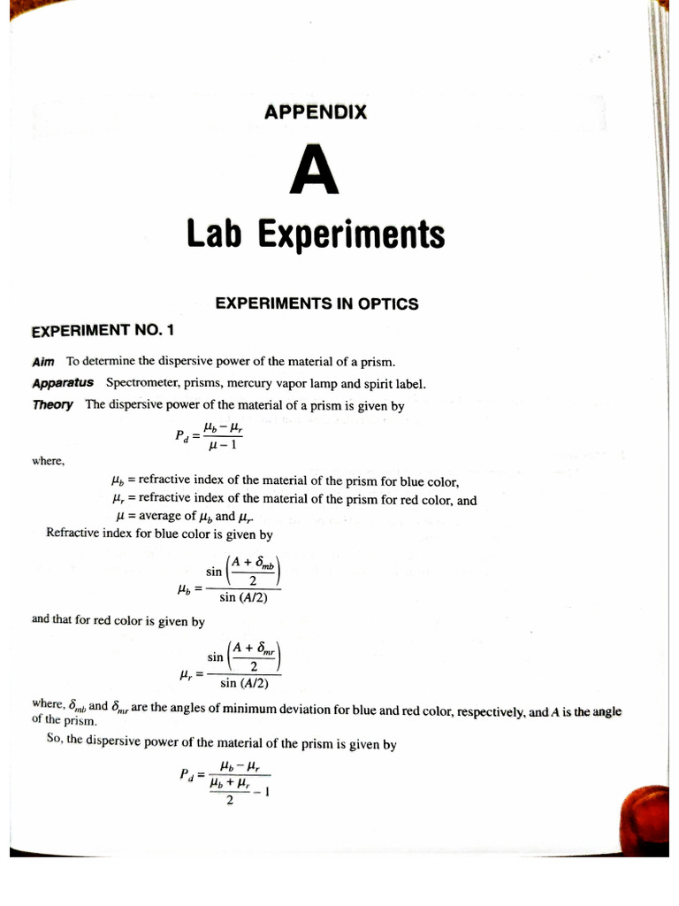Physics Practical Lab | PDF