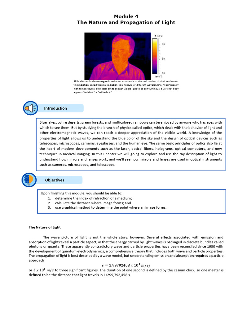 4thermodynamics Acoustics and Optics Module 4 Nature of Light | PDF ...