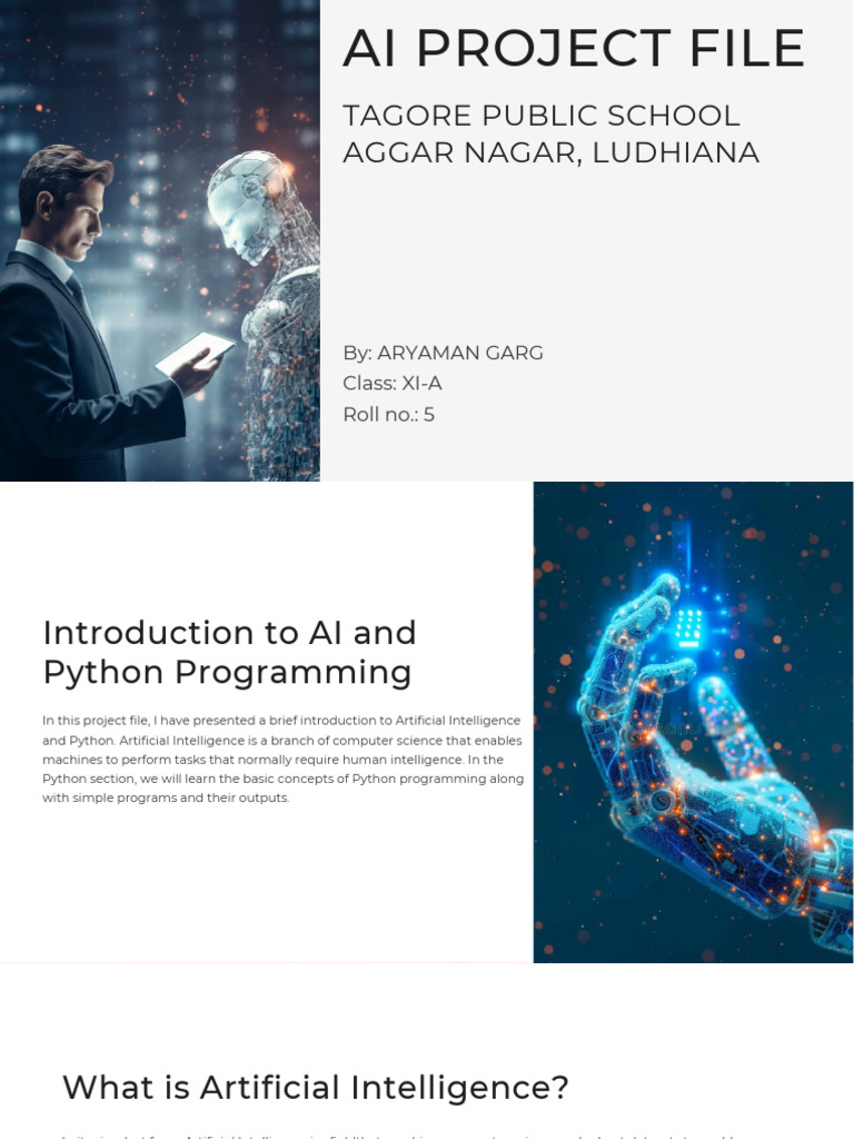 Introduction To AI and Python Programming PDF | PDF | Boolean Data Type ...