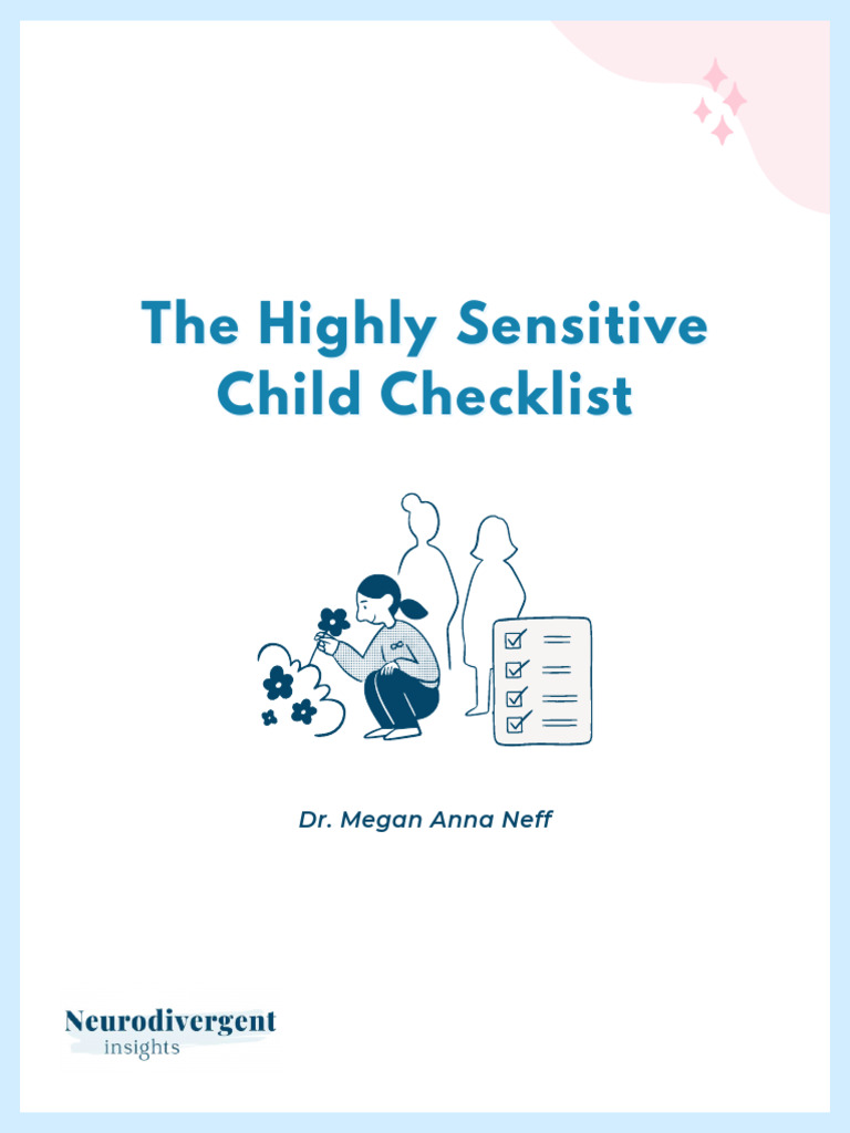 Highly Sensitive Child Checklist | PDF | Perception | Emotions