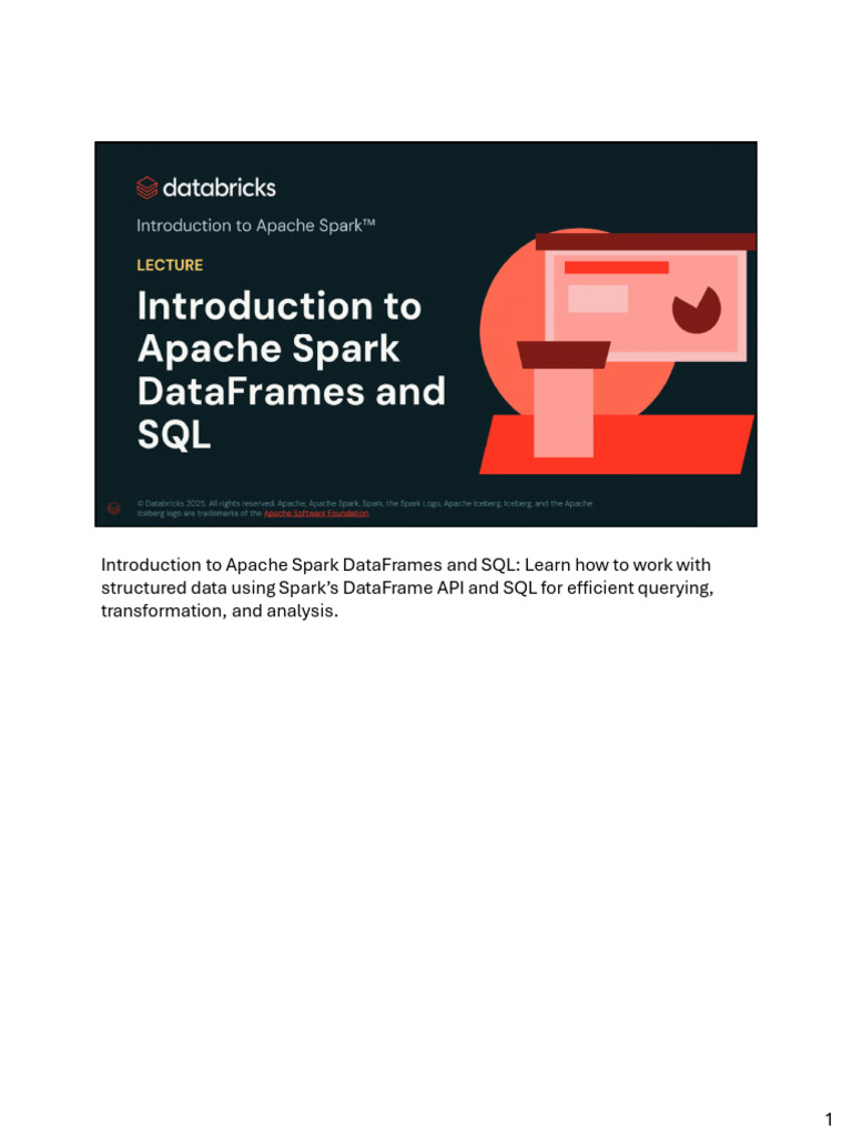 Introduction To Apache Spark DataFrames and SQL | PDF | Apache Spark ...