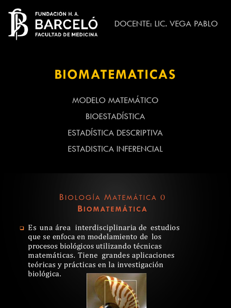 Biomatematicas Barcelo | PDF