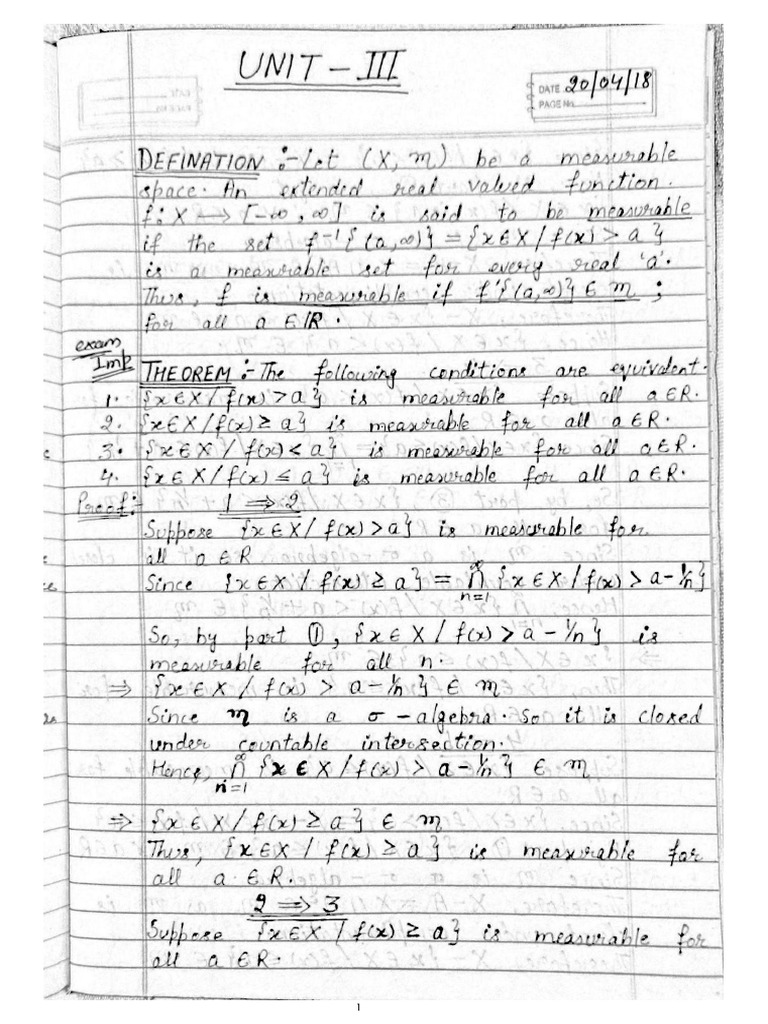 Real Analysis Unit-3 | PDF