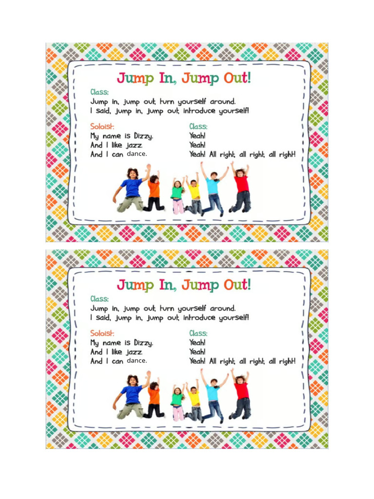 Jump In, Jump Out | PDF