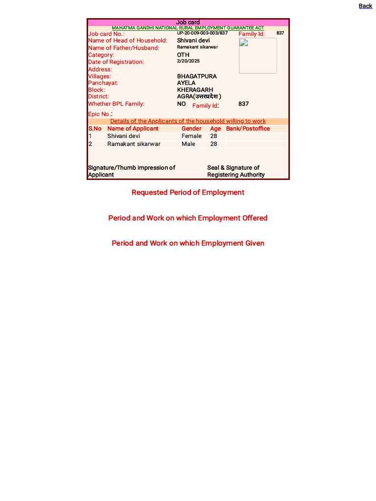 Job Card PDF | PDF