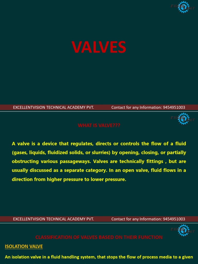 Valve | PDF | Valve | Chemical Engineering