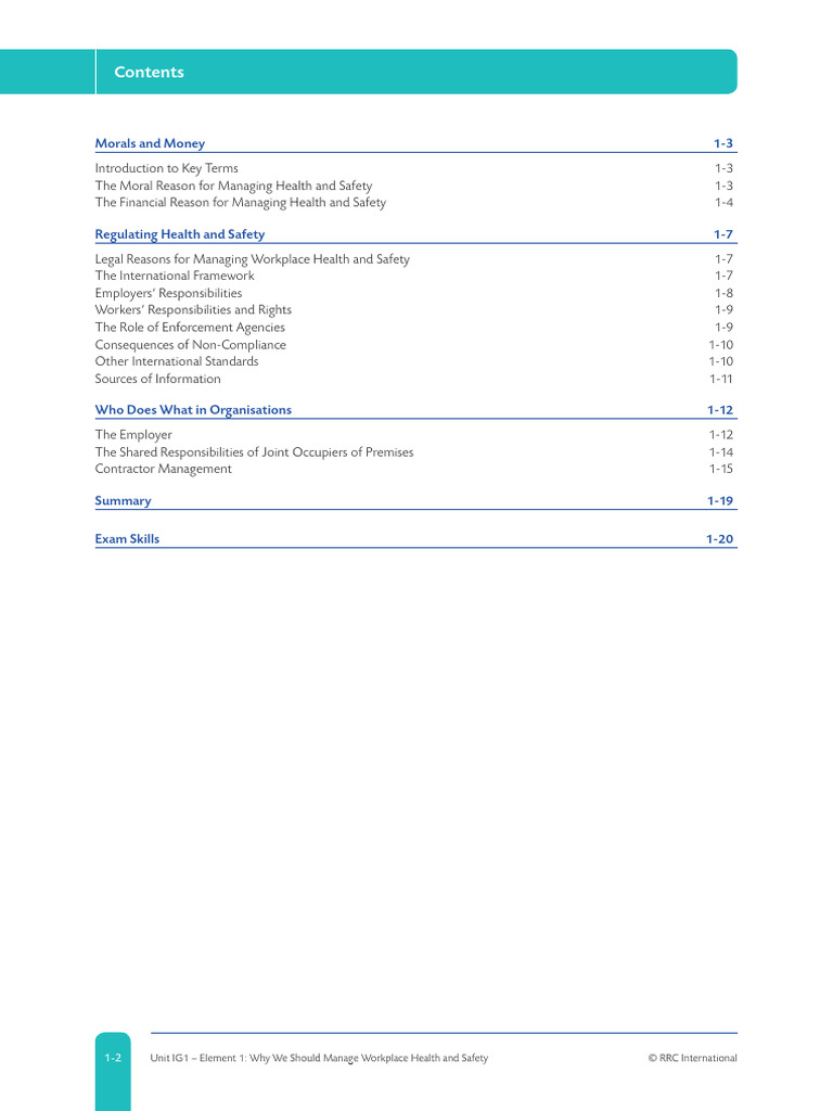 Nebosh Ig1 New Book 20 | PDF