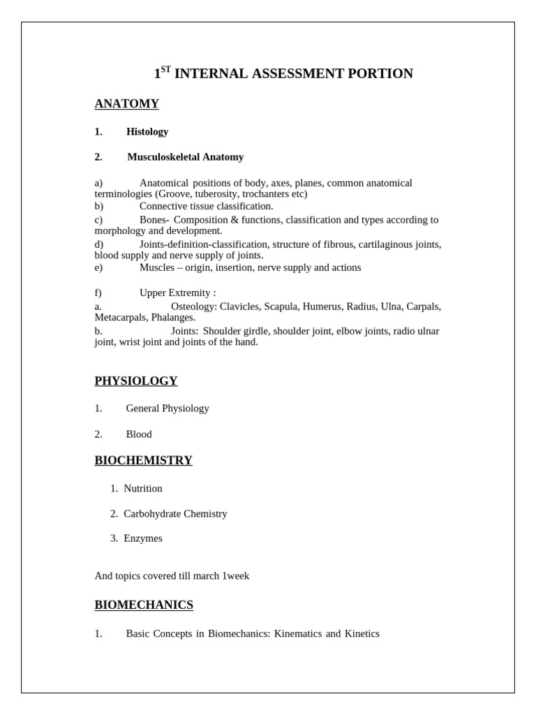 1st BPT - IA | PDF