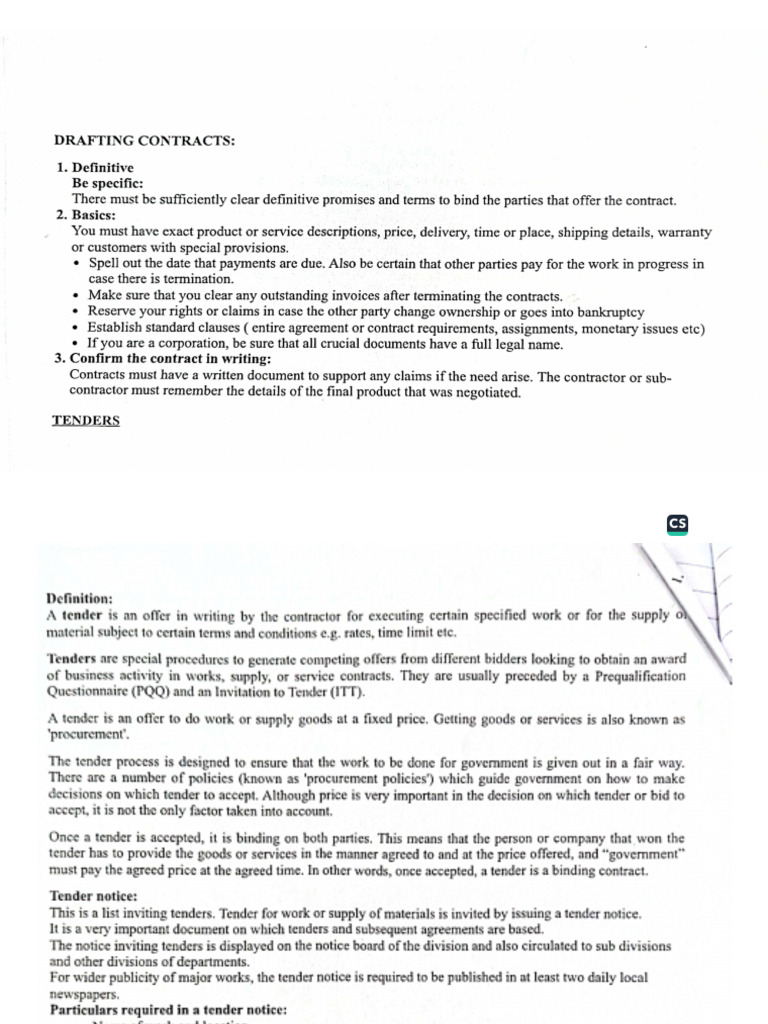 Drafting Contracts | PDF