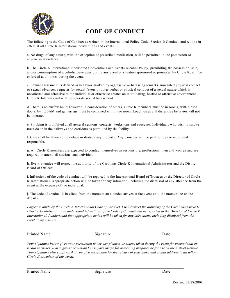 Code of Conduct | PDF | Sexual Harassment | Justice