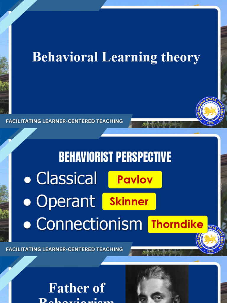 MODULE - 5 Behaviorist Perspective | PDF | Reinforcement | Classical ...