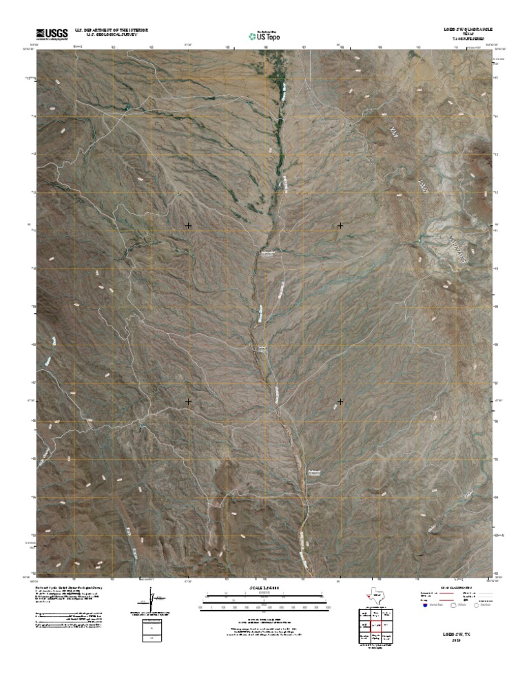 Lobo SW Quadrangle Map, Texas | PDF | Geomatics | United States ...