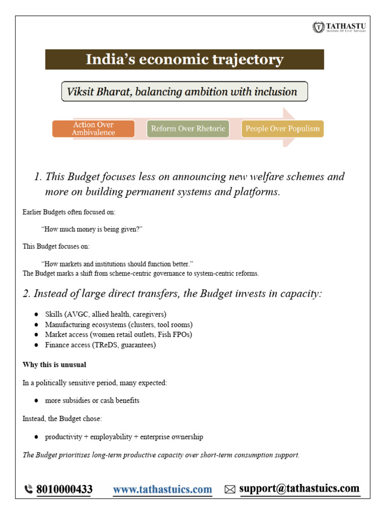 Union Budget 2026 Detailed Analysis | PDF | Carbon Capture And Storage ...