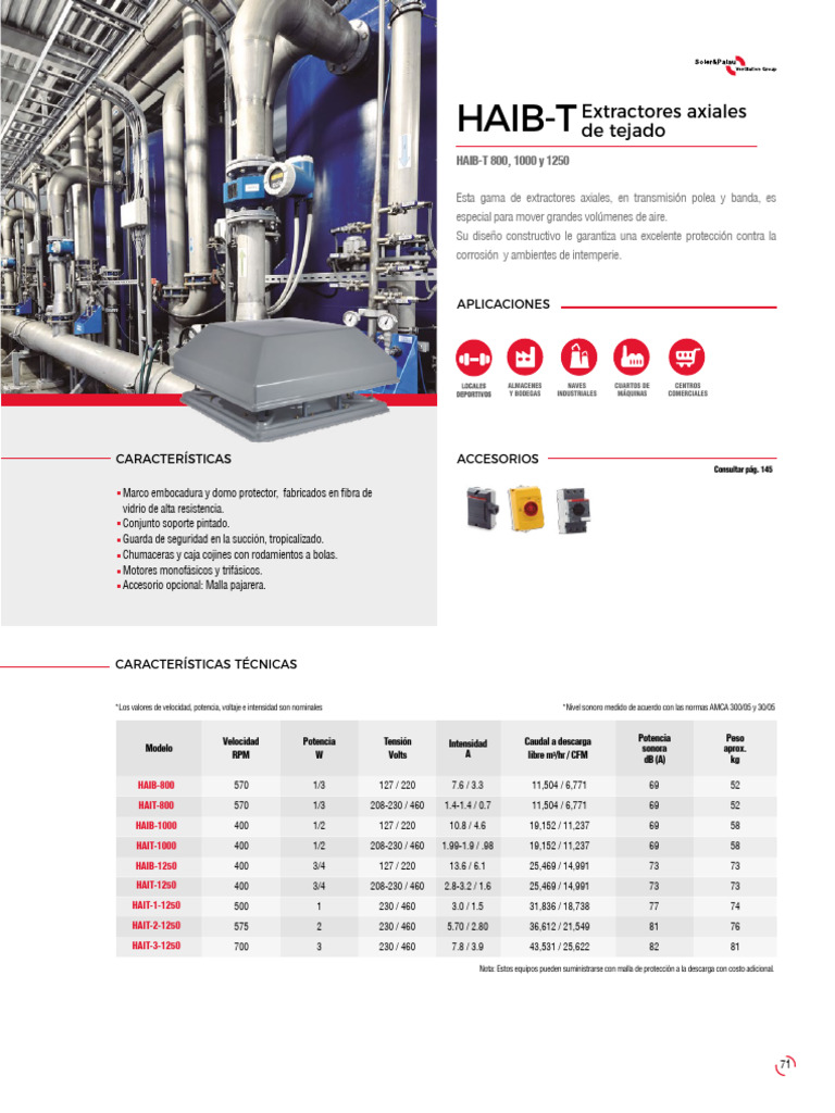Extractores Haib SP Haib T S&P | PDF | Vehículo de motor | Estilos de ...