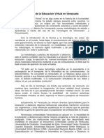 Historia de La Educación A Distancia en Venezuela