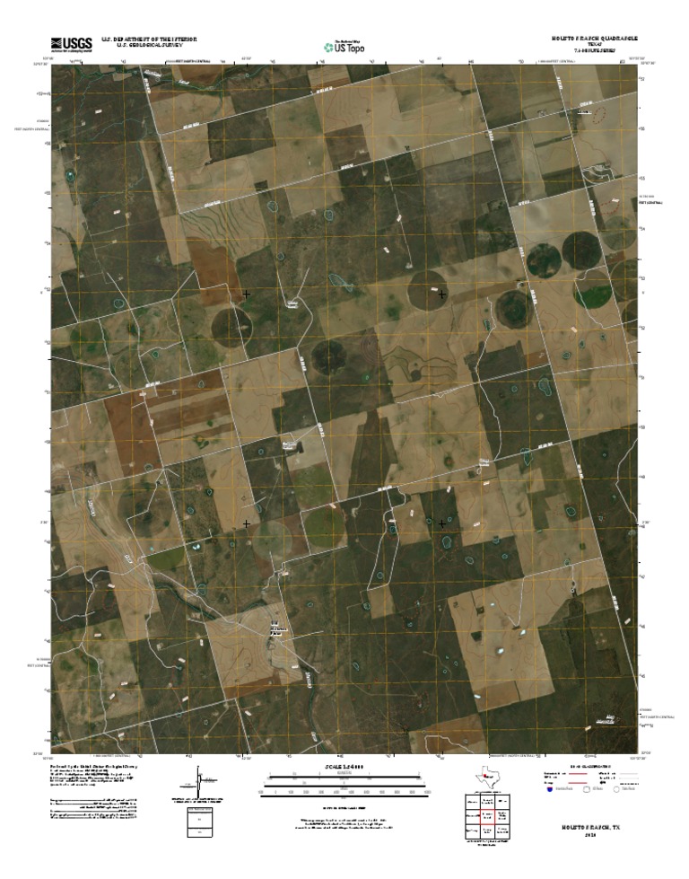 Topographic Map of Houston Ranch PDF