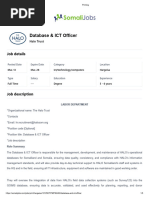 ICT Officer Job Description and Duties | PDF | Information And ...