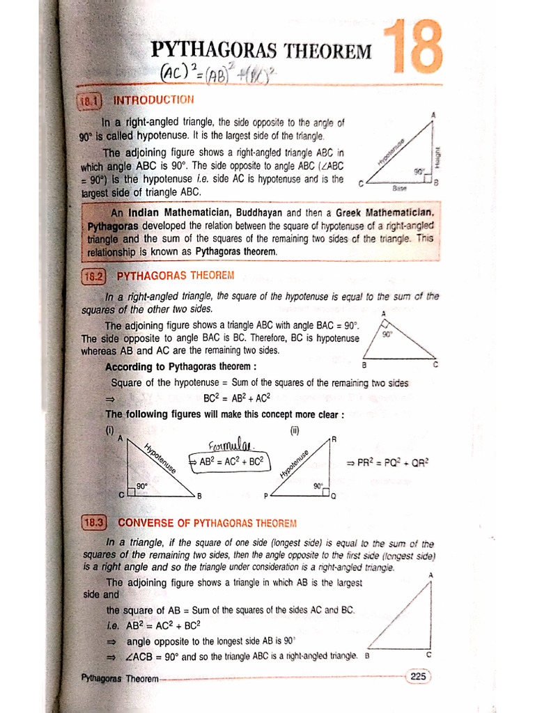 Pythagoras Theorem | PDF
